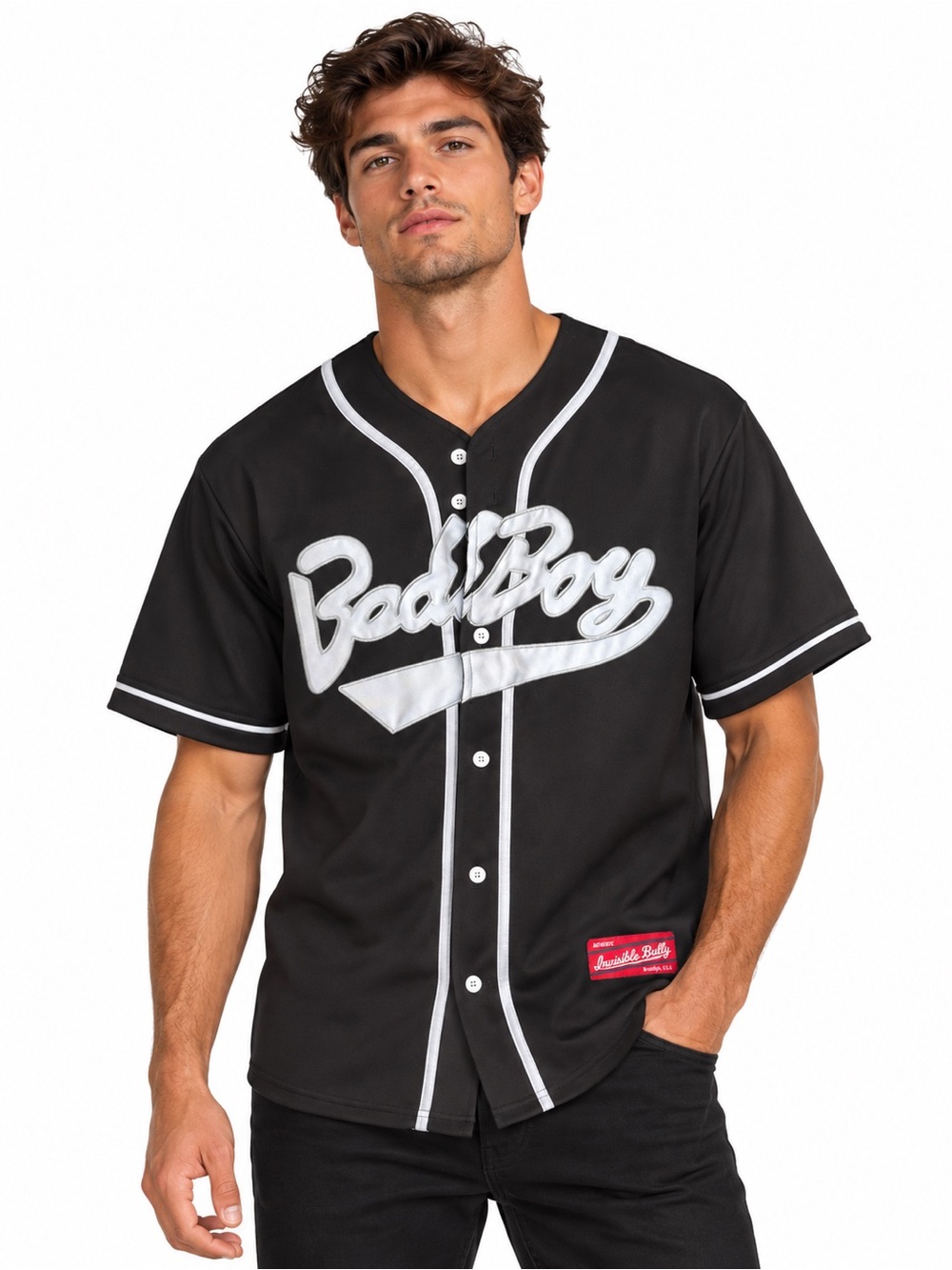 Authentic Invisible Bully #72 Bad Boy Biggie Baseball Jersey Size Medium - Picture 1 of 7